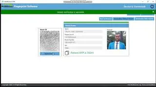 BIOMETRIC PATIENT VERIFICATION SOFTWARE DEMO