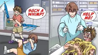 This kid poked my eyes out with an umbrella, but then... [Manga Dub]