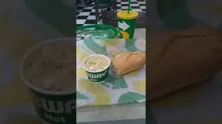 Today's lunch at Subway in Walmart of Waterbury CT