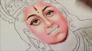 Portrait Rangoli by Ganesh Khare