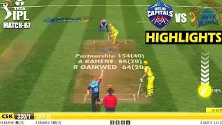DC vs CSK highlights IPL 67th match wcc3 gameplay