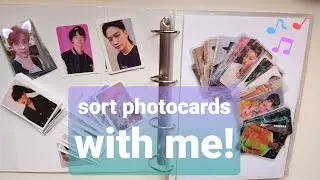 sorting new photocards into my binder + starting my dreamcatcher collection