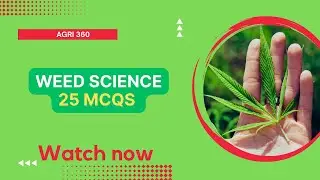 Weed management + Weed Control + Weed Science MCQs | MSC Ag entrance exam question paper | 2080
