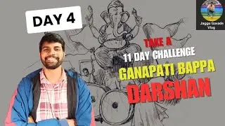 11 Day Challenge, Day 4 | Majgaon | Belgaum | Ganapati bappa darshan| morya| Village darshan 