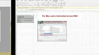 For Mac users: open VBA and user-defined functions