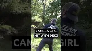 GIRL HIT WITH DISC! Day 11 of 28 days of disc golf shorts