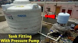 Water Tank Fittings With Pressure Pump | in hindi | 2021