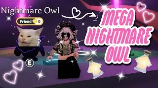 Making a Mega Nightmare Owl 👻🎃🕯️ Roblox Adopt Me