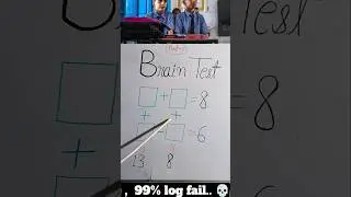 brain test..🧠💀#shorts #maths #viral