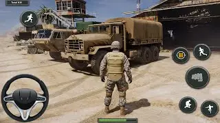 Military Cargo Truck Game Gameplay | Real Army Truck Driving Simulator | Android Game