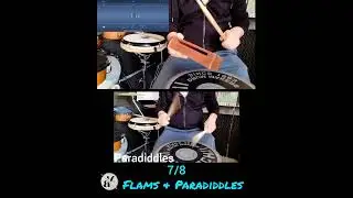 7/8 Flams & Paradiddles #drumlife #rudiments #vicfirth #drumexercise #oddtimesignature #drumslesson