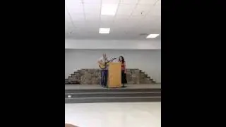 Kristin and Lee Overstreet  singing at Elkhorn Community Ch