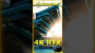 Найт Сити - Город Мечты В Киберпанк 2077 [ 4K.RTX ] #Shorts