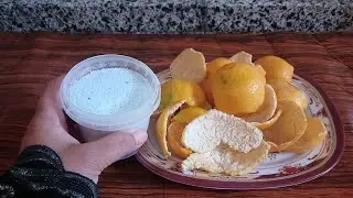 #حطي مسحوق الغسيل علي👈 قشور اليوسفي بجد وصفه قويه جدا ببلاش🍊 نظافة وريحة وتوفير 👍
