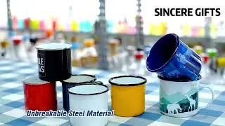 Manufacturer Customized Enamel Camping Coffee Mug
