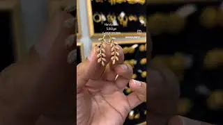 Beautiful gold stone earrings 😍🪙#viralshort#today#gold#viralvideo#jewelry