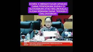 Hasil rapat komisi x mengenai alokasi dana pendidikan #infoguru #infopendidikan #komisixdprri