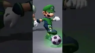 Luigi is better than Ronaldo 🐐 #mariostrikers #mario #shorts