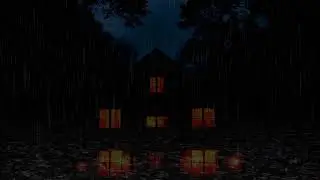 Blackout Screen Rain & Thunderstorm Ambience | Deep Rest Nature Noise