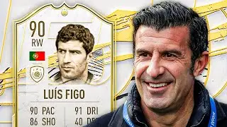 THE LION KING! 🦁 90 ICON LUIS FIGO PLAYER REVIEW! - FIFA 21 Ultimate Team