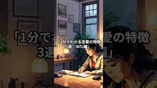 1分で分かる恋愛の特徴3選 INTJ編