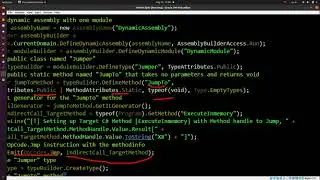 Chapter 3.4  (ebook):  Indirect Call C# Method In Memory via Technique [Opcodes.JMP]