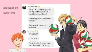 Haikyuu || Confessions #3 || Tsukiyama || Lyrics prank ~ We're just friends