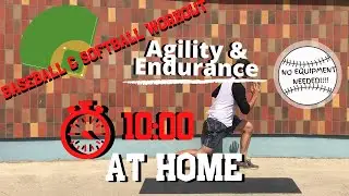 10 Min. (At Home) Baseball And Softball Workout. {MLB Player Follow Along}