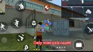 Free fire, but only mini uzis count (free fire gameplay ) 