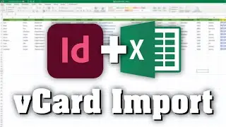 vCard (QR-Code) Mass Import (bulk import) with InDesign and Excel &ndash; no plugin | full documentation