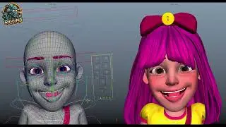expression facial rig test in maya