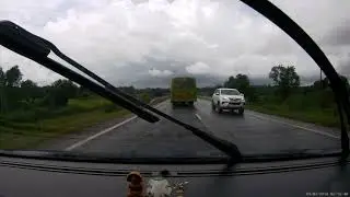 Driving in Rain | Ford Aspire | NH4 worst single lane | Hubbali Dharwad road more prone to accidents