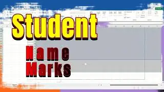 Student Name List in Microsoft Excel | Class 4 ProjectAnanya Excel