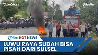 Massa Demo Pemekaran Luwu Tutup Jalan Trans Sulawesi, Tuntut Pembentukan Provinsi di Luar Sulsel
