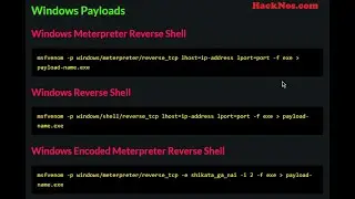 MsfVenom Payload Cheat Sheet 2021 | Msf-Venom Payload Cheat Sheet 