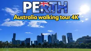 Perth City Centre Walking Tour 4k