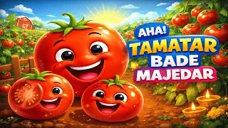 आहा टमाटर बड़े मजेदार  | Hindi Nursery Rhyme | Kids Songs