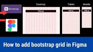 how to add bootstrap grid in figma | how to add layout grid in figma | add grd in figma #figma