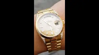 ROLEX 롤렉스 데이데이트 118388 10P 옐로골드18K 시계