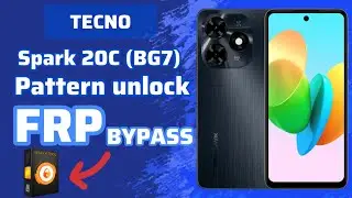 Tecno spark 20C Pattern unlock FRP Bypass with Unlocktool 🆓 || new method 2024 new Security 🔥 ✅