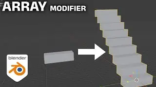 How to Make Steps With Array Modifier in Blender
