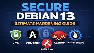 Как обеспечить безопасность Debian 13 &mdash; Полное руководство по усилению защиты | UFW, AppArmor, Fa...