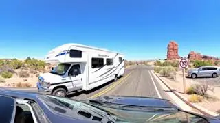 360&deg; VR drive in Arches National Park ｜Arches National Park ｜拱门国家公园｜大棱镜｜25年夏美国自驾游记录｜Insta 360视频