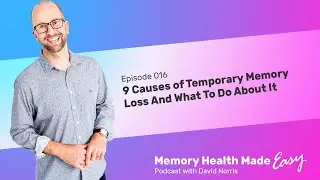 9 Causes of Temporary Memory Loss And What To Do About It with David Norris #16