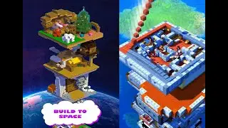 Tower Craft 3D - Building from empty blocks - Part 6 of the gameplay (Android, iOS). My game.