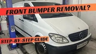 Mercedes Vito W639 Front Bumper removal replacement