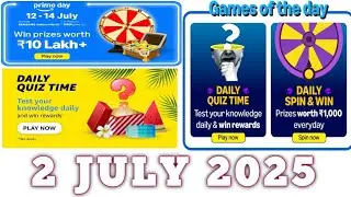 Amazon Quiz Answers Today |2 June 2025