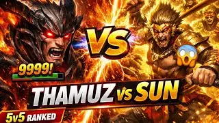 THAMUZ vs SUN 😱 | INSANE 5v5 RANKED FIGHT | Mobile Legends