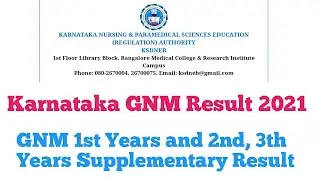 gnm karnataka result 2020 | karnataka result 2021 | karnataka gnm nursing result 2021