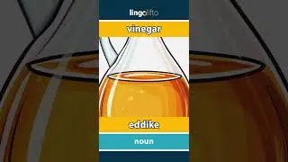 🇬🇧🇩🇰 vinegar - eddike : vocabulary builder : learn English : Lad os l&aelig;re engelsk
